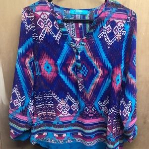 Multi color francesca’s blouse